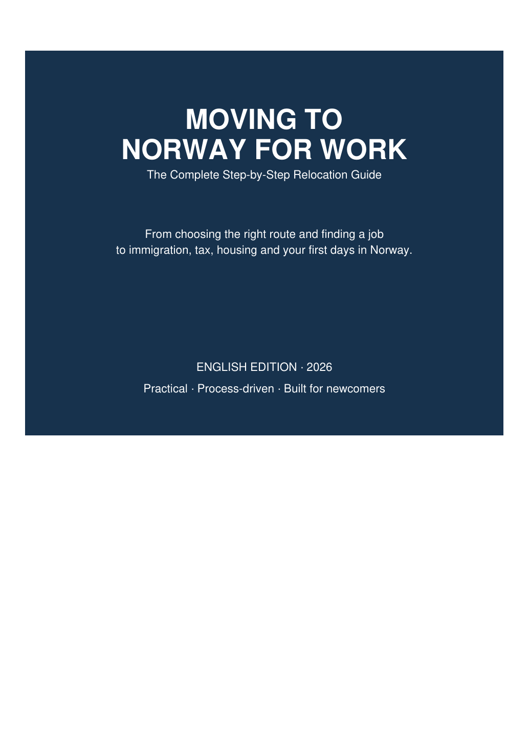 Moving to Norway for Work cover